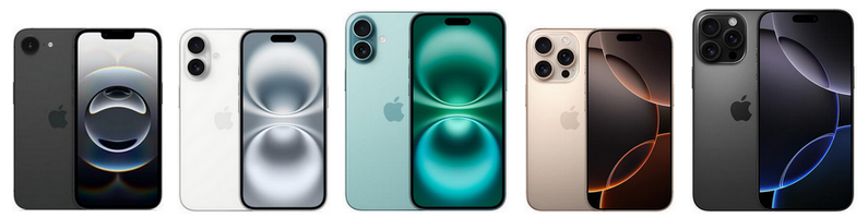 iPhone 16 - BARVA - ČERNÁ